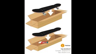 Cardboard box for skate decks and skateboards [upl. by Anbul]