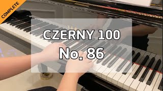 Czerny 100  Op139 No86 체르니 100 연습곡 86번 [upl. by Bearnard795]