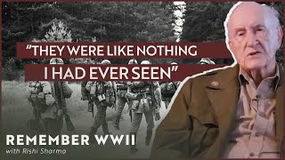 WWII Veteran Recalls The Horrific Moment Of Discovering A Nazi Concentration Camp  Remember WWII [upl. by Ytsanyd318]