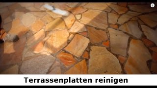 ✅✅ Terrassenplatten reinigen  Quarzit Naturstein Reinigung und Schutz  SteinDoktor [upl. by Ais977]