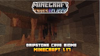 How To Add Drip Stone Caves Biome in Minecraft 117 [upl. by Dlanar226]