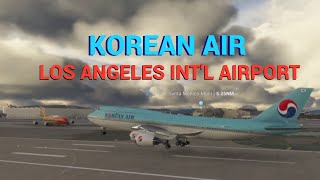 Korean Air Takeoff Los Angeles INTL Airport Cloudy sky  3 Minutes of Aviation aviation aircraft [upl. by Bathsheb]