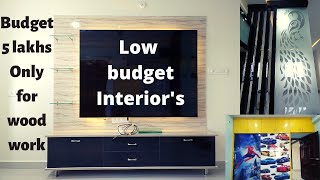 low budget 2 bhk interiors in hyderabad miyapur  2 bhk interiors in 5 lakhs  budget interior [upl. by Cartie]