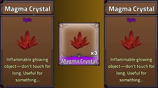 How To Get Magma Crystal in King Legacy  Magma Crystal Material [upl. by Bond]