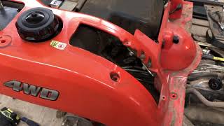 15  Kubota BX1850 Rear Fender Engine Bonnet amp HST Fan Replacement  Pt 2 of 9 [upl. by Canada]