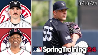 New York Yankees vs Boston Red Sox  Spring Training Highlights  31324 [upl. by Beaumont346]