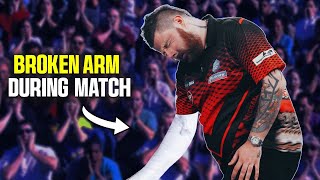 Michael Smith Broke His Arm During PDC Darts Match [upl. by Cathy]