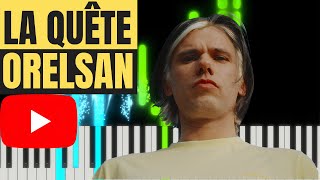 ORELSAN  LA QUETE Karaoké Piano Tuto Parole Instru [upl. by Rednal890]