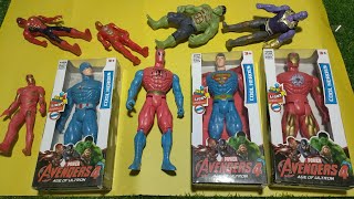 AVENGERS TOYSAction FiguresCaptain America vs SpidermanIronman vs Hulk Superhero Collection [upl. by Chadbourne]