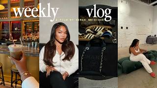 WEEKLY VLOG nothing is going right  coffee shops  date night  new hair  shopping haul amp more [upl. by Akcirred353]