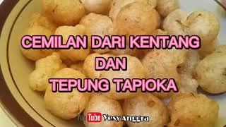 Cemilan 2 Bahan  Olahan kentang dan tepung tapioka  Cireng Kentang  Yesy Anggra [upl. by Atteloj601]