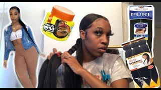 TUTORIAL  BRAIDED PONYTAIL ON 4C HAIR [upl. by Rahmann956]