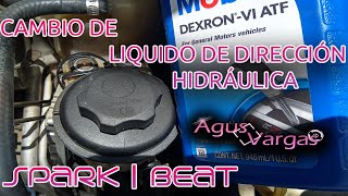 CAMBIAR LIQUIDO DE DIRECCIÓN HIDRÁULICA CHEVROLET SPARK 2011  2017 12L Agus Vargas [upl. by Thomey]