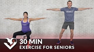 30 Min Exercise for Seniors Elderly amp Older People  Seated Chair Exercise Senior Workout Routines [upl. by Wojak]