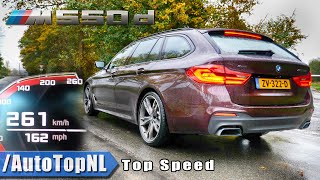 BMW M550d G31  0261KMH 0162MPH  ACCELERATION TOP SPEED amp LAUNCH CONTROL by AutoTopNL [upl. by Karia]