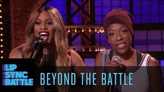 Beyond the Battle with Laverne Cox and Samira Wiley  Lip Sync Battle [upl. by Dailey]