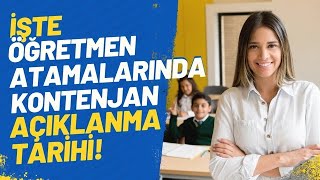 MEB ÖĞRETMEN ATAMASI  KONTENJAN VE ATAMA TAKVİMİ NE ZAMAN AÇIKLANACAK öğretmenataması meb atama [upl. by Ellynn]