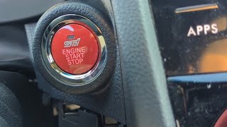 2015 WRXSTi JDM STi Push Button install [upl. by Napra]