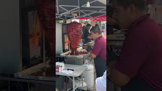 Getting ready to start Tacos Pastor line is filling upyummy mexicanfood tacosalpastor [upl. by Eenal]