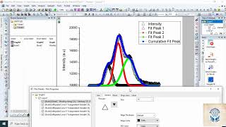 how to deconvolute XPS data in origin software [upl. by Hcab]