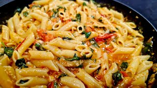 5Ingredient Tomato Basil Pasta Recipe  Quick amp Easy [upl. by Eleon526]