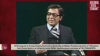 1978 Roldós contra Sixto DEBATE [upl. by Anitnatsnoc]