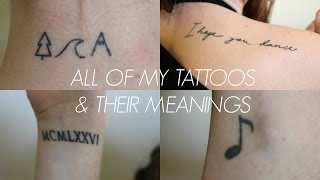 MY TATTOOS  THEIR MEANINGS [upl. by Pitarys]