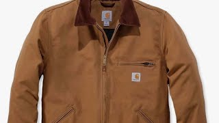 Carhartt Mens Relaxed Fit Duck BlanketLined Detroit Jacket [upl. by Rosalee]