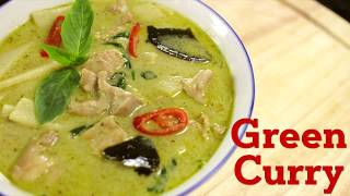 Thai Green Curry Recipe แกงเขียวหวาน  Hot Thai Kitchen [upl. by Ymme]