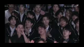 R1SECHUANG2021 Trainees Reaction to BONBON GIRLS 303 Stage Slay and Play DEBUT NIGHT 20210424 [upl. by Kristel946]