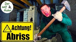 Ich reiß das Ding ab  Schornstein entfernen im Haus  Ruine selber ausbauen  Der self Maker [upl. by Aliet]