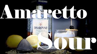 Amaretto Sour Cocktail  How to make [upl. by Naashar831]