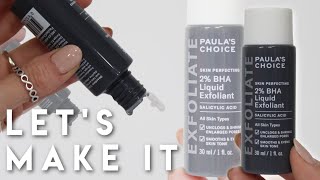 DIY Paulas Choice 2 BHA Liquid Exfoliant  Free 2 Salicylic Acid Recipe [upl. by Dante]