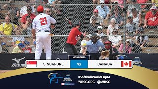 Highlights  Game 17 Singapore vs Canada  2024 WBSC Mens Softball World Cup  Group B [upl. by Aver]