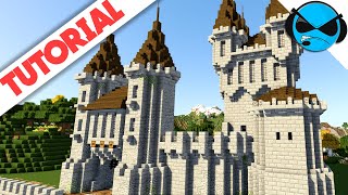 How To Build A Castle Minecraft Tutorial  Medieval Castle Part 2 [upl. by Robbin749]