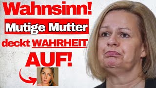 EKLAT Junge Mutter zerstört Faeser Politik in 2 Minuten [upl. by Ayela]