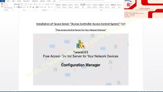 How to Install Tacacs Server  Terminal Access controller Access Control System  TacGUI  Quick Lab [upl. by Ahmar]