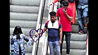 touching stranger hand on escalator prank in bd [upl. by Odlabso72]