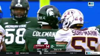 NFL Draft Film Ep 574 Keon Coleman  WR  Michigan State  2022  Full Highlights [upl. by Assitruc]