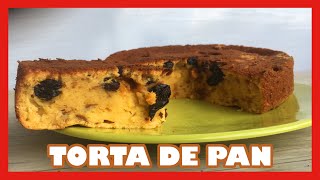 CÓMO hacer TORTA de PAN  RECETA de PAN duro casera [upl. by Ecyoj546]