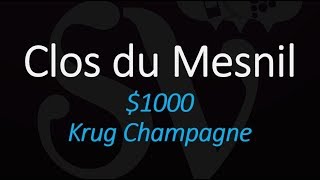 Krug Clos du Mesnil Champagne  Wine information Price amp Pronunciation [upl. by Reerg]