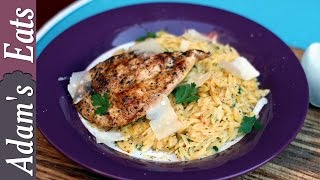 Chicken paillard with orzo pasta [upl. by Lucho223]