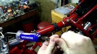 1985 Honda atc 250r Handle Bar Grips Install [upl. by Munford]