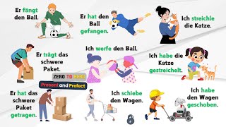 Learn Perfect Tense in German  Present and Prefect Tense  Mastering German Grammar [upl. by Ayeki]