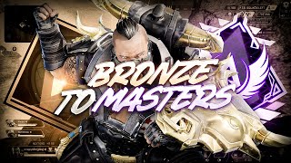 SOLO Bronze to Masters using Gibraltar ONLY  1 Gibby Gameplay part 1 [upl. by Tranquada]