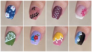 Top 10 Easy nail art designs at home  New nail art designs for beginners [upl. by Ennirak]