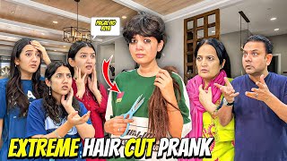 Hair Cutting Prank On My Family😂Sab Dekh Kai Dar Gaye😰Ro Ro Kar Bura Haal😱Sistrology [upl. by Randi]