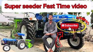 Super seeder fast time 🕰️ video papular fasttimelovestatus newhollandagriculture superseeder [upl. by Fineman]