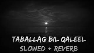 Taballag bil  Qaleel slowed  reverb nasheed [upl. by Spielman]