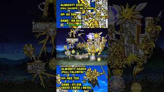 The Battle Cats  Almighty Hades vs Almighty Zeus lv50 shotrs thebattlecats [upl. by Banks]